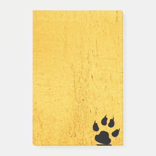 Feline-voetafdruk Post-it® Notes (Voorkant)