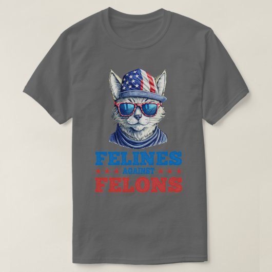Felines Against Felons Verkiezingen vs 1 T-shirt (Design voorkant)