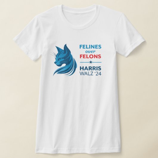Felines over Felons Harris 24 T-shirt (Laagn)