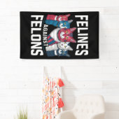 Felines tegen misdadigers spandoek (Insitu)