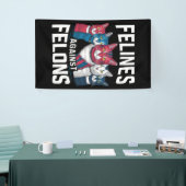 Felines tegen misdadigers spandoek (Beurs)