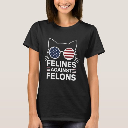Felines tegen misdadigers t-shirt (Voorkant)