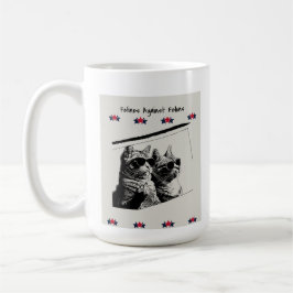 Felines tegen misdadigers. Wit Koffiemok