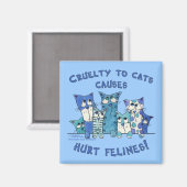 Felines wreedheid tegen katten magneet (Voorkant / Achterkant)