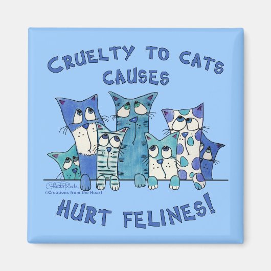 Felines wreedheid tegen katten magneet (Voorkant)