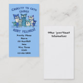 Felines wreedheid tegen katten visitekaartje (Voorkant / Achterkant)