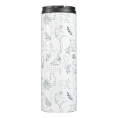 Felinetrovert voor kattenliefhebbers, witte kleur  thermosbeker (Achterkant)