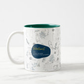 Felinetrovert voor kattenliefhebbers, witte kleur tweekleurige koffiemok (Links)