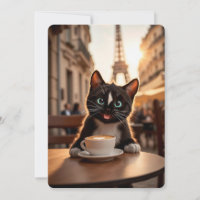 Felini Cat in Parijs - Street Cafe