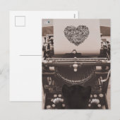 Felini Cat Typing Valentijns hart - Feestdagenkaart (Voorkant / Achterkant)