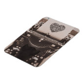 Felini Cat Typing Valentijns's Heart - Magneet (Linkerzijde)