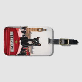 Felini op de Red Phone Booth: A London Adventure Bagagelabel