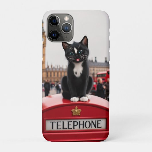 Felini op de Red Phone Booth: A London Adventure Case-Mate iPhone Case (Achterkant)