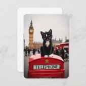 Felini op de Red Phone Booth: A London Adventure Kaart (Voorkant / Achterkant)