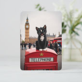 Felini op de Red Phone Booth: A London Adventure Kaart (Staand voorkant)