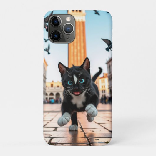 Felini vs. Pigeons: een Venetiaanse achtervolging Case-Mate iPhone Case (Achterkant)