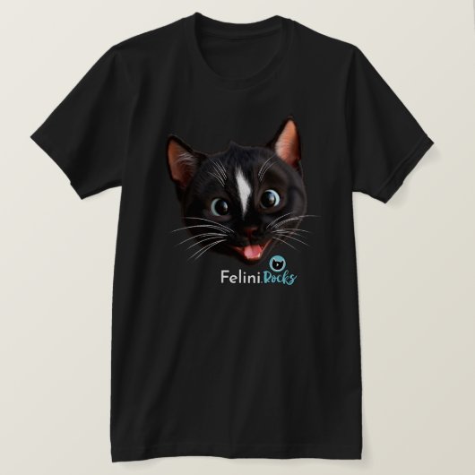 Felini's vrolijke Cat Smile T-shirt (Design voorkant)