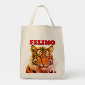 FELINO, TIJGER TOTE BAG (Achterkant)