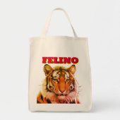 FELINO, TIJGER TOTE BAG (Voorkant)