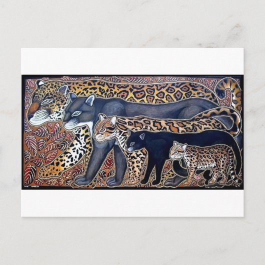 Felinos de Costa Rica - Grote katten Briefkaart (Voorkant)