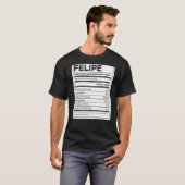 Felipe Nutrition Information Problem Solution Hard T-shirt (Voorkant volledig)