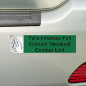 Felis Infernus Dagorhir Bumpersticker (Op auto)