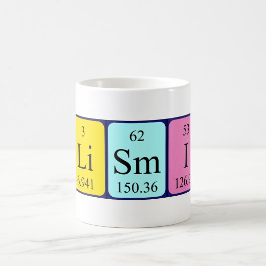 Felismina periodieke mok van de tabelnaam (Center)