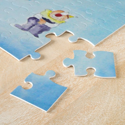 Felix Adler Clown Puzzle Legpuzzel (Zijkant)