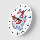 Felix Adler Clown Wall Clock Ronde Klok (Hoek)