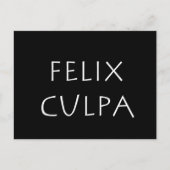 Felix culpa briefkaart (Voorkant)