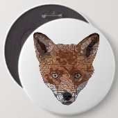 Felix de Fox Ronde Button 6,0 Cm (Voorkant /achterkant)