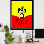 Felix De Hond Art Deco Vintage Poster (Thuiskantoor)