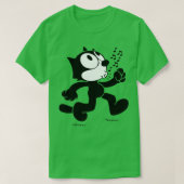 Felix de kat die loopt t-shirt (Design voorkant)