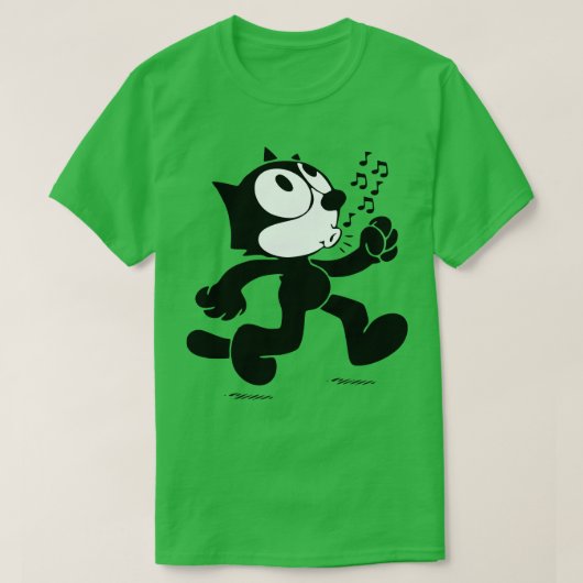 Felix de kat die loopt t-shirt (Design voorkant)