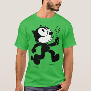 Felix de kat die loopt t-shirt
