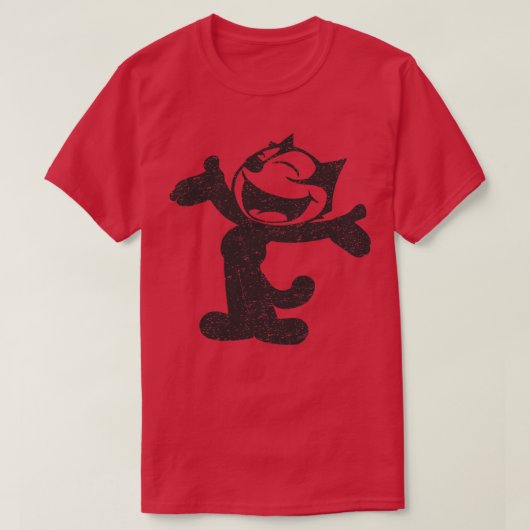 Felix De Kat Glimlachende  Retro T-shirt (Design voorkant)