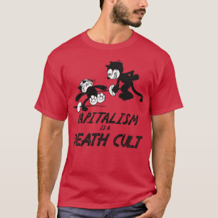 Felix de Kat Kapitalisme is een Death Cult T-shirt