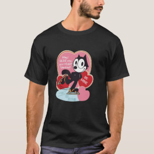 Felix de Kat Schaatsende Valentijn T-shirt