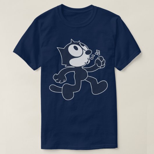 Felix de kat schoon transparant t-shirt (Design voorkant)