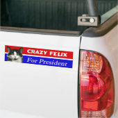 Felix de kat voor de Bumpersticker van het Preside (Op Truck)