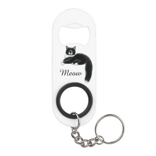 Felix de Tuxedo Cat Bottle Open Mini Flessenopener (Achterkant)