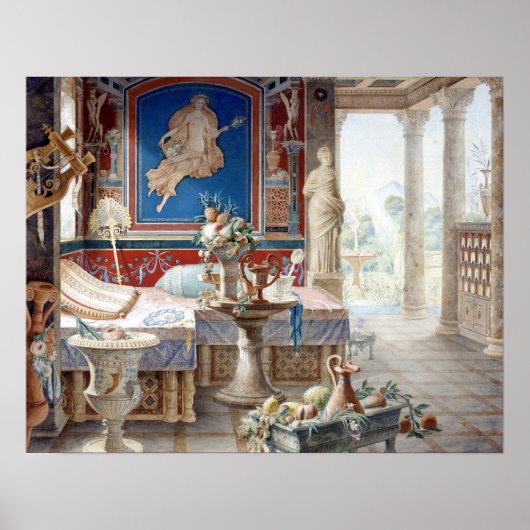 Félix Duban Architecture Fantasy Poster (Voorkant)