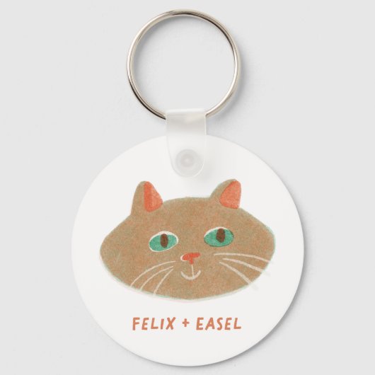 Felix + Easel Sleutelhanger (Achterkant)