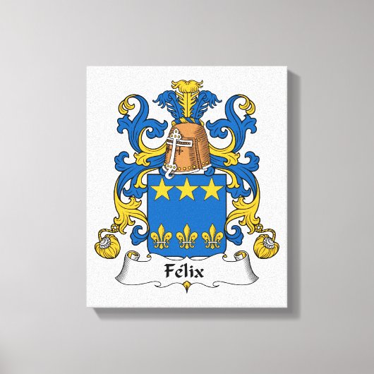 Felix Family Crest Canvas Afdruk (Voorkant)