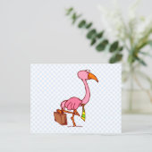 Felix Flamingo Briefkaart (Staand voorkant)