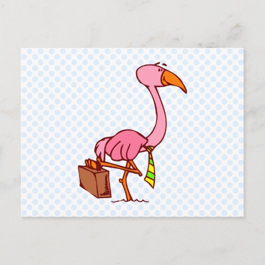 Felix Flamingo Briefkaart (Voorkant)