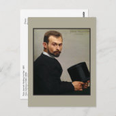 Felix Jasinski Holding Pet van Vallotton Briefkaart (Voorkant / Achterkant)