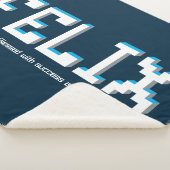 Felix jongens naam en betekenis pixels tekst gamer sherpa deken (3/4)