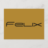 felix, karakternaam van Orphan Black, geometrisch Briefkaart (Voorkant)