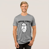Felix koffie Tri-Blend shirt (Voorkant volledig)